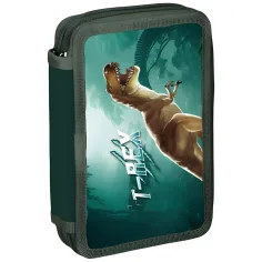 Spirit: T-rex dvojposchodový plnený peračník 28ks 13x6x19,5cm