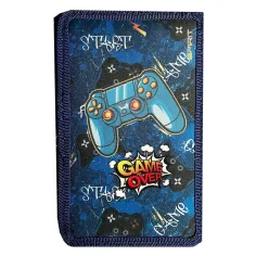 Spirit: Game Over gamer vzorovaný trojposchodový plnený peračník 28ks