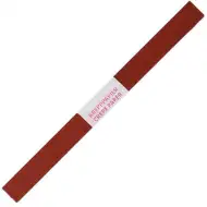 Spirit: Krepový papier v čokoládovej farbe 200x50cm