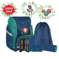 Spirit: Medviedik školská taška, batoh s LED 7 dielny set