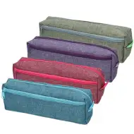 Spirit: Mona valcovitý peračník s dvojitým zipsom 4 rôzne druhy 21x5cm