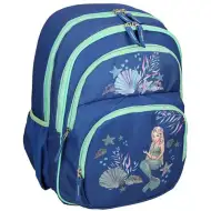 Spirit: Morská víla modrá zaoblená, ergonomická školská taška 40x20x18cm