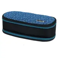 Spirit: My Bag modrý a čierny oválny peračník s dvomi priehradkami