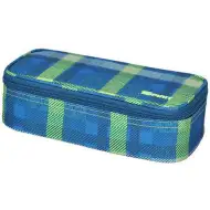 Spirit: My Bag modrý kockovaný oválny peračník 23x10cm
