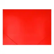 Spirit: Neónovo-červený obal na dokumenty s gumičkou A4