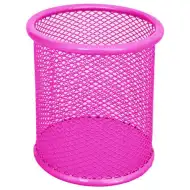 Spirit: Neónovo-ružový kovový držiak na ceruzky