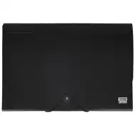 Spirit: Obal na dokumenty A4 s 12 priehradkami v čiernej farbe