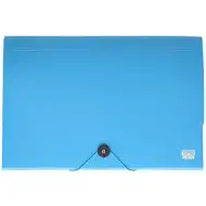 Spirit: Obal na dokumenty A4 s 12 priehradkami v modrej farbe