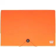 Spirit: Obal na dokumenty A4 s 12 priehradkami v neónovo-oranžovej farbe