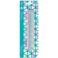 Spirit: Pastelová trojhranná grafitová ceruzka HB s gumou 4 dielny set