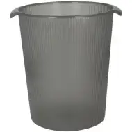 Spirit: Plastová nádoba na smeti v priehľadnej čiernej farbe 12L