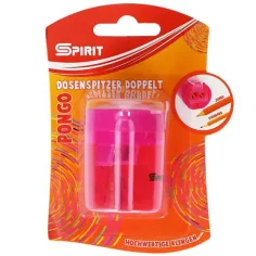 Spirit: Pongo 2-dierkové strúhadlo so zásobníkom v rôznych farbách 1ks/balenie obrázok 2