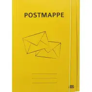 Spirit: Postmappe žltý kartónový priečinok s gumičkou A4