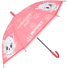 Spirit: Roztomilá Malá Mačka ružový automatický dáždnik 19" 66cm