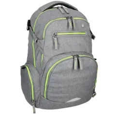 Spirit: Stinger striborno-sivá prémiová ergonomická školská taška batoh obrázok 2