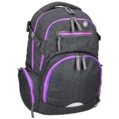 Spirit: Stinger tmavosivá-fialová premium ergonomická školská taška batoh 26x32x44cm obrázok 3