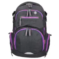 Spirit: Stinger tmavosivá-fialová premium ergonomická školská taška batoh 26x32x44cm