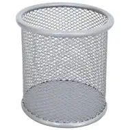 Spirit: Strieborný kovový držiak na ceruzky 9x10cm