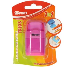 Spirit: Trios 3v1 strúhadlo s dvomi dierami s nádržou a gumou - rôzne druhy 1ks obrázok 2