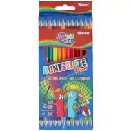 Spirit: Trojhranné obojstranné farebné ceruzky, 12 dielny set