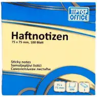 Spirit: Žltý samolepiaci poznámkový blok 100 listov, 75x75mm