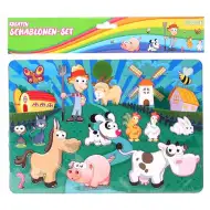 Spirit: Zvieratá z farmy kreatívna plastová kresliaca šablóna