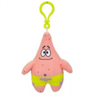 SpongeBob: Plyšový klip na tašku, 13 cm - Patrick