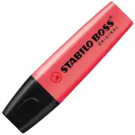 Stabilo: BOSS Original zvýrazňovač v červenej farbe 2-5mm