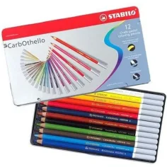 Stabilo: CarbOthello 12 dielny set farebných ceruziek v kovovej krabici obrázok 2