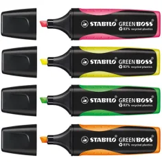 Stabilo: GREEN BOSS 4 dielny set zvýrazňovačov obrázok 2