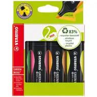 Stabilo: GREEN BOSS 4 dielny set zvýrazňovačov
