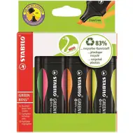 Stabilo: Green Boss zvýrazňovač 4 dielny farebný set
