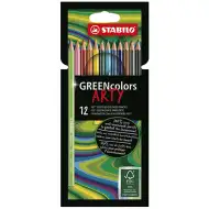 Stabilo: GREENcolors ARTY farebné ceruzky 12 dielny set