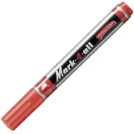 Stabilo: Mark-4-All červená alkoholová fixka s rezaným hrotom