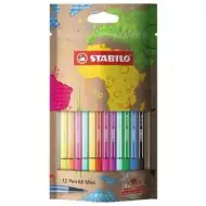 Stabilo: Pen 68 mini 12 dielny set farebných popisovačov