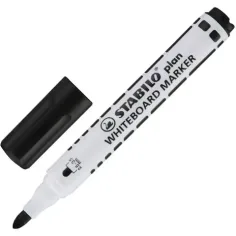 Stabilo: Plan WhiteBoard fixka na tabuľu v čiernej farbe obrázok 2