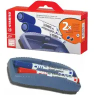 Stabilo: Plan WhiteBoard modrá a čierna fixka na tabuľu + špongia