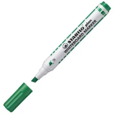 Stabilo: Plan WhiteBoard zelená fixka na tabuľu s rezaným hrotom obrázok 2