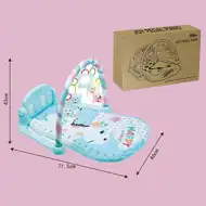 Šťastná žirafa modrý hrací koberec so svetlom a zvukom