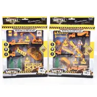 Stavebná herná súprava vo dvoch variantoch s vozidlami a doplnkami