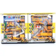 Stavebný hrací set s pracovnými strojmi a príslušenstvom, dva varianty