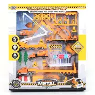 Stavebný hrací set s vrtuľníkom, čerpacou stanicou a príslušenstvom