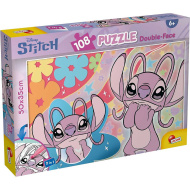 Stitch 2 v 1 108-dielne puzzle a omaľovánka 50x35 cm - Lisciani