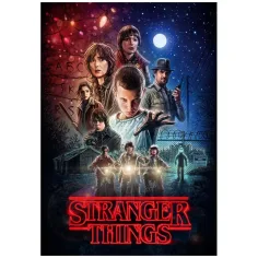 Stranger Things 1. séria 1000 ks puzzle s plagátom - Clementoni obrázok 2