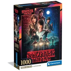 Stranger Things 1. séria 1000 ks puzzle s plagátom - Clementoni