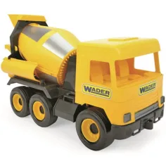Stredný nákladný automobil: Betónový mixér 43cm žltý - Wader