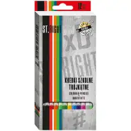 St.Right Trojhranná farebná ceruzka 12 dielny set