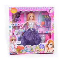 Štýlová husľová umelkyňa s doplnkami 28cm