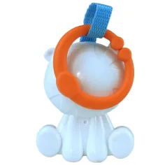 Sun Baby: Veselý biely tiger BPA free detská hrkálka obrázok 3
