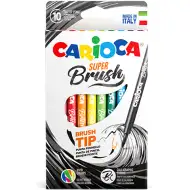 Super Brush fixky so štetcovým hrotom 10 ks set - Carioca